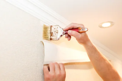 Pose de papier peint à Coëx — revêtements muraux et toiles de verre